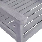 vidaXL Set da pranzo da esterni Tavolo e sedie Set mobili Legno massello di acacia Grigio