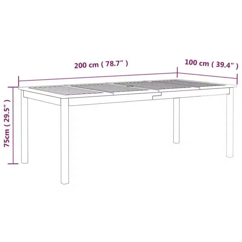 vidaXL Set da pranzo da esterni Tavolo e sedie Set mobili Legno massello di acacia Grigio
