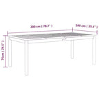 vidaXL Set da pranzo da esterni Tavolo e sedie Set mobili Legno massello di acacia Grigio