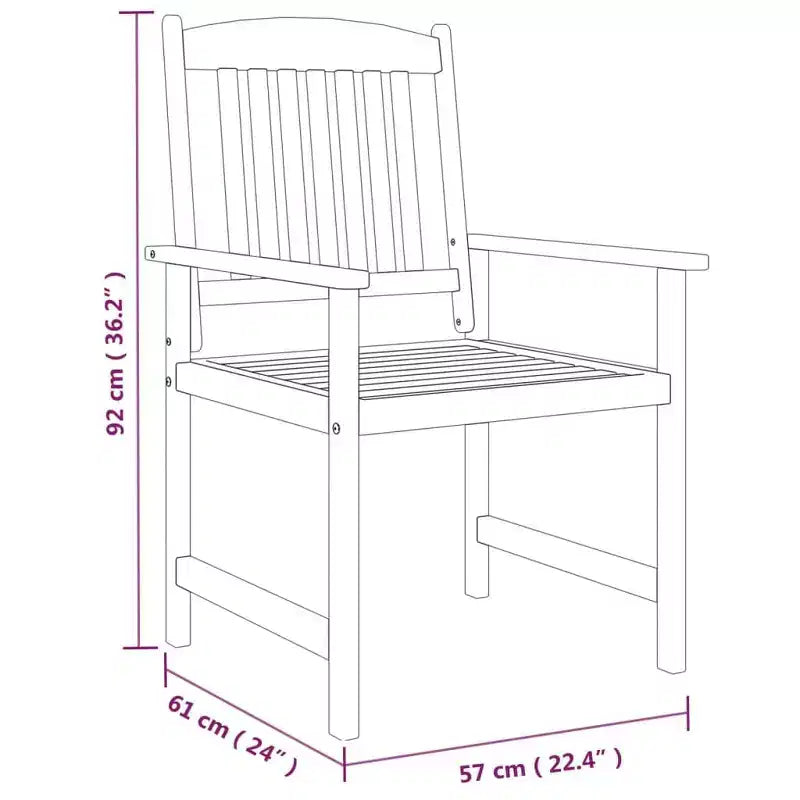 vidaXL Set da pranzo da esterni Tavolo e sedie Set mobili Legno massello di acacia Grigio