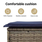 vidaXL Ensemble de salle à manger d'extérieur 7 pcs avec coussins résine tressée gris