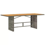 vidaXL Ensemble de salle à manger d'extérieur 7 pcs avec coussins résine tressée gris