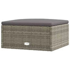 vidaXL - Set da Salotto da Giardino a 7 Pezzi - Divano Sezionale in Rattan Sintetico Grigio con Cuscini - Seduta Modulare da Esterno - Sedili Regolabili