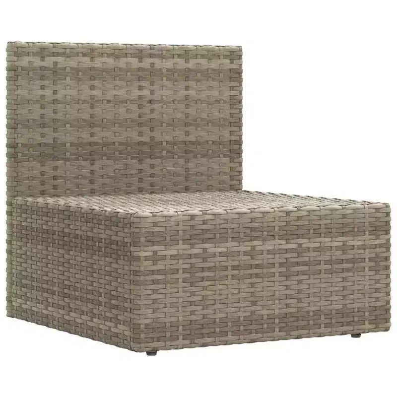vidaXL - Set da Salotto da Giardino a 7 Pezzi - Divano Sezionale in Rattan Sintetico Grigio con Cuscini - Seduta Modulare da Esterno - Sedili Regolabili