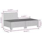 vidaXL Salotto da Esterno a 7 Pezzi con Cuscini in Poly Rattan Grigio