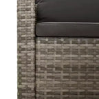 vidaXL Set Lounge da Giardino 6 pz con Cuscini Grigio in Polyrattan
