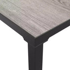 vidaXL Salon de jardin modulaire en résine tressée noir et gris