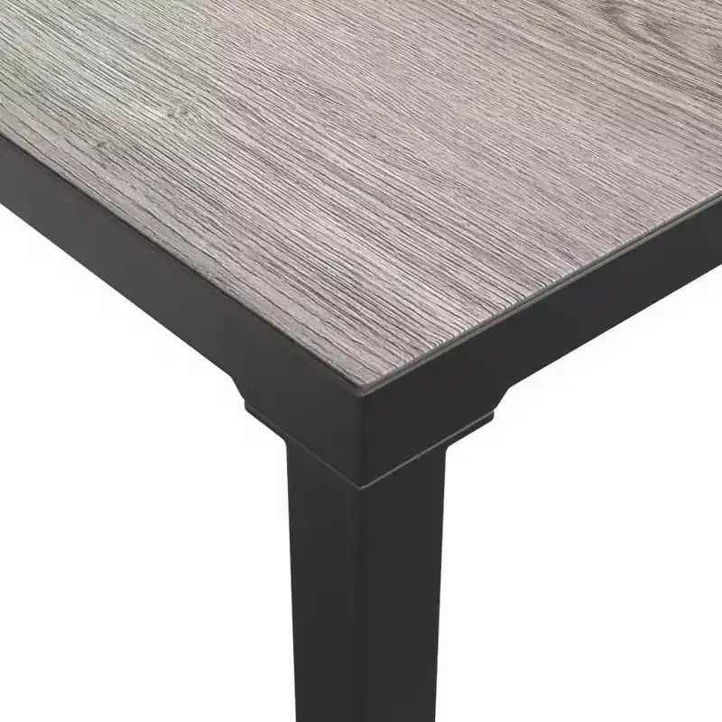 vidaXL Set Divani da Giardino 6 pz in Polyrattan Nero e Grigio