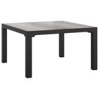vidaXL Set Divani da Giardino 6 pz in Polyrattan Nero e Grigio