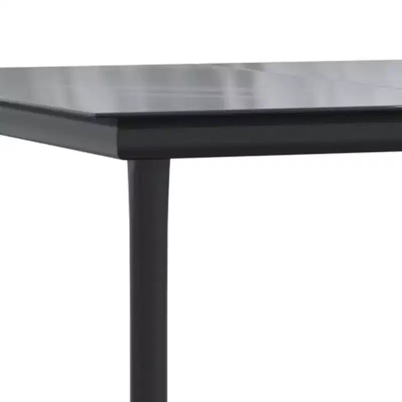vidaXL Set da pranzo da giardino in polyrattan nero, acciaio, vetro temperato - Lunghezza tavolo 63 - 4 articoli