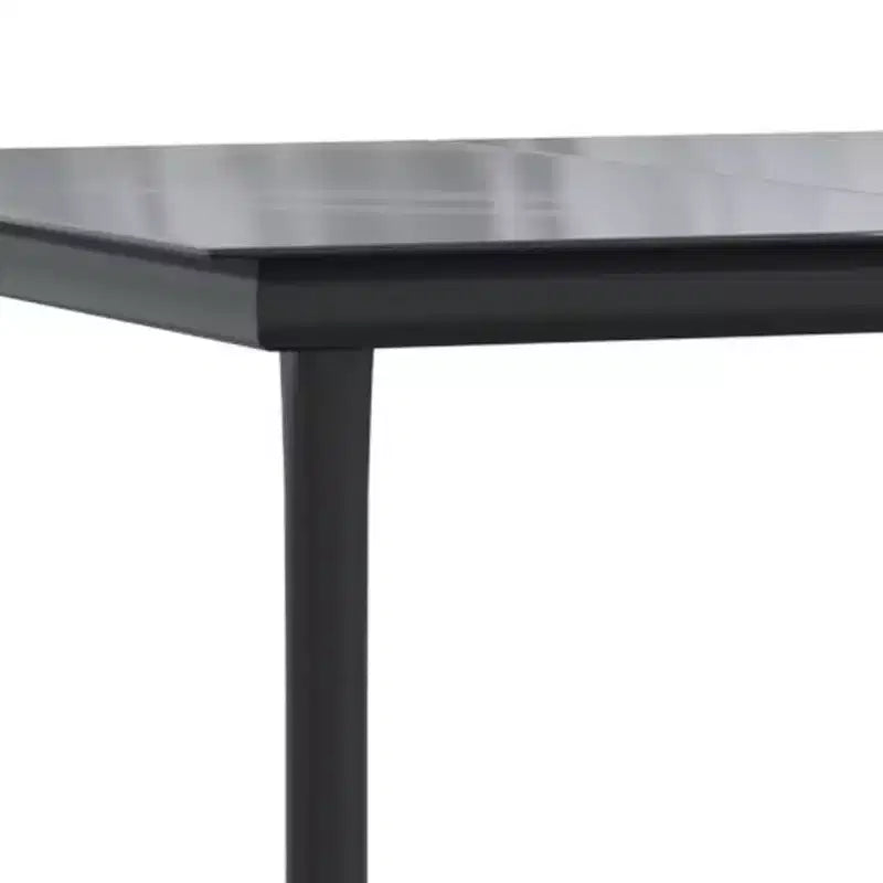 vidaXL Set da pranzo da giardino in rattan PE nero, acciaio verniciato a polvere, vetro - Lunghezza tavolo 63 Grigio 4