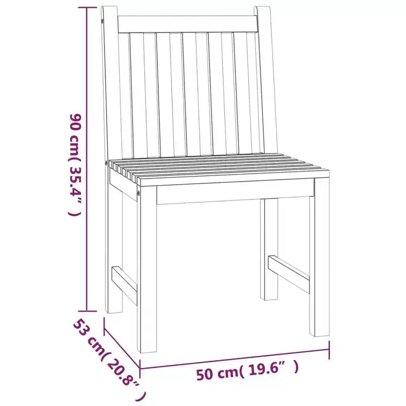 vidaXL Set da pranzo da giardino in teak in legno duro levigato fine, medio