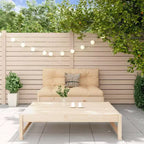 vidaXL Salon de jardin Bois naturel Bois de pin massif, Contreplaqué Moyen