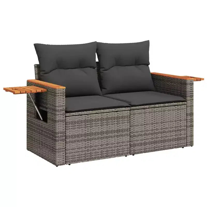 vidaXL Set di Divani da Giardino Grigio