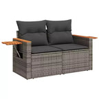 vidaXL Set di Divani da Giardino Grigio