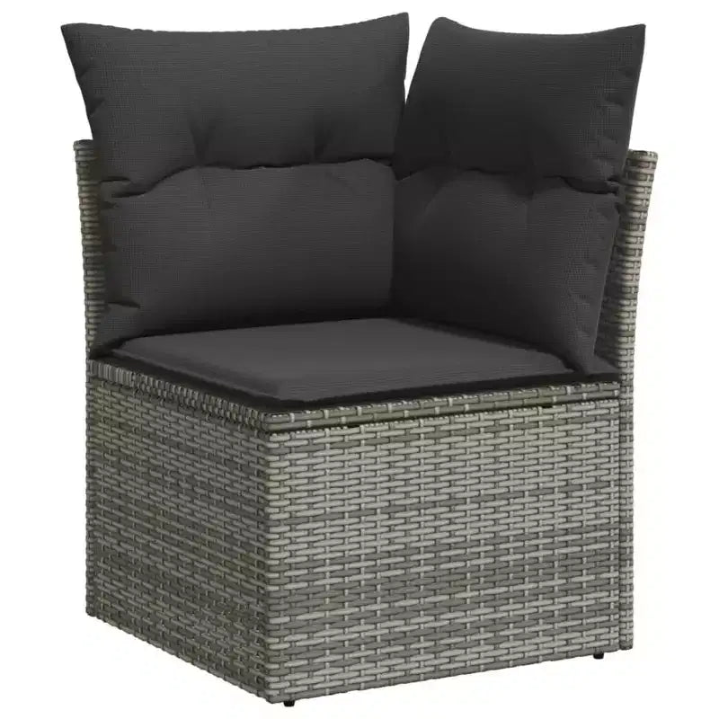 vidaXL Set Divani da Giardino Grigio, Grigio Scuro
