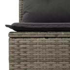 vidaXL Set Divani da Giardino Grigio, Grigio Scuro