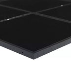 vidaXL Set da pranzo da patio con cuscini Tavolo e sedia da esterno in polyrattan nero