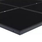 vidaXL Set da Pranzo per Esterni con Cuscini 13 pz in Textilene Nero - Sedie Salvaspazio Pieghevoli, Resistente ai Raggi UV, Tavolo in Vetro Temperato