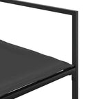 vidaXL Set da pranzo da esterno 11 pz con cuscini, in textilene, nero