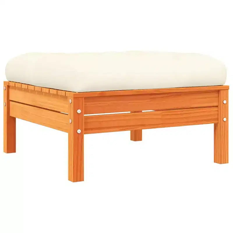 vidaXL Set Divani da Giardino Marrone Cera in Legno Massello di Pino Grande Modulare