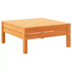vidaXL Set divani da giardino Marrone cera Legno massello di pino, Tessuto Oxford, Cotone PP