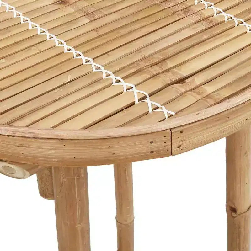 vidaXL Set da bar da esterno bambù naturale dimensioni medie pieghevole
