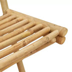 vidaXL Set da bar da esterno bambù naturale dimensioni medie pieghevole