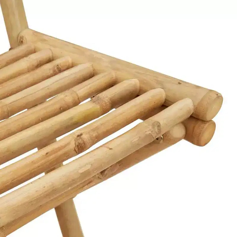 vidaXL Set da bar da esterno bambù naturale dimensioni medie pieghevole