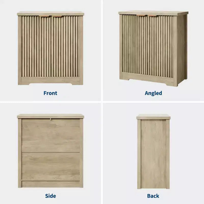 Buffet encastré avec rangement, Buffet contemporain avec 2 portes et étagères réglables, Meuble TV, Armoire de rangement Mid-Century pour entrée
