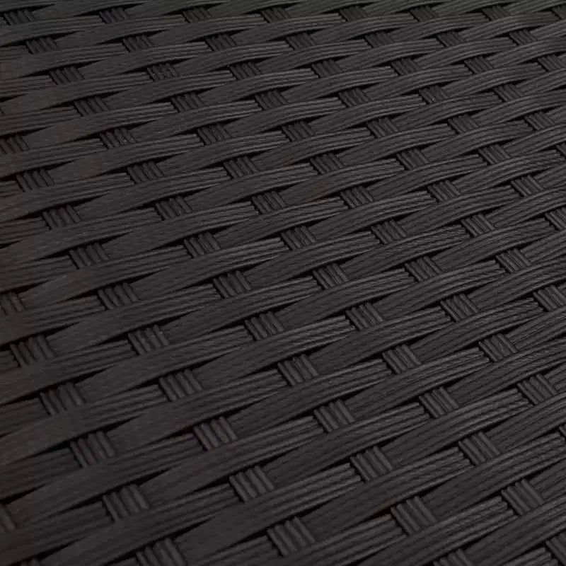 vidaXL Set divani da giardino 5 pz con cuscini, in polyrattan nero