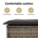 vidaXL Set di Divani da Giardino in Rattan PE Grigio, Materiali Resistenti ai Raggi UV