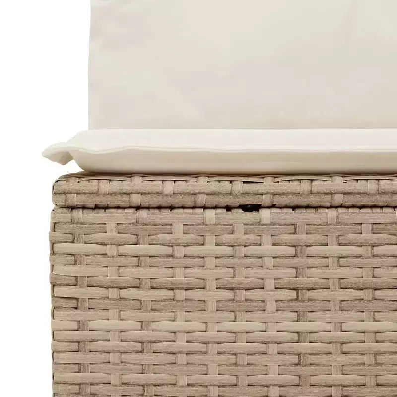 vidaXL Set Divani da Giardino Beige, Bianco Crema
