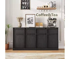 Buffet de cuisine CuisinSmart avec tiroirs, grand meuble de café avec rangement, buffet en bois moderne pour la cuisine et la salle à manger