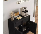 Buffet de cuisine CuisinSmart avec tiroirs, grand meuble de café avec rangement, buffet en bois moderne pour la cuisine et la salle à manger