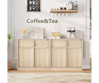 Buffet de cuisine CuisinSmart avec tiroirs, grand meuble de café avec rangement, buffet en bois moderne pour la cuisine et la salle à manger