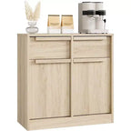 Buffet de cuisine CuisinSmart avec tiroirs, grand meuble de café avec rangement, buffet en bois moderne pour la cuisine et la salle à manger