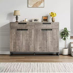 CuisinSmart 55 Credenza Moderna Grande da Cucina con 2 Cassetti e 4 Ante, Mobile Contenitore Buffet da Bar per Caffè per Sala da Pranzo