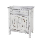 Alaterre Furniture Mobile Credenza Accent Cabinet in Stile Country Cottage, Mobile Credenza Buffet con Cassetto e Due Ante, Mobili per Ingresso e Soggiorno in Legno