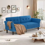 89 Futon divano letto, divano letto convertibile con schienale e braccioli regolabili, divano letto moderno a due posti per soggiorno, camera da letto, appartamenti