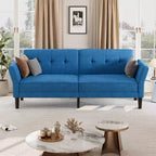 89 Futon divano letto, divano letto convertibile con schienale e braccioli regolabili, divano letto moderno a due posti per soggiorno, camera da letto, appartamenti
