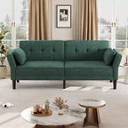 89 Futon divano letto, divano letto convertibile con schienale e braccioli regolabili, divano letto moderno a due posti per soggiorno, camera da letto, appartamenti