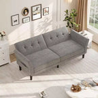 89 Futon divano letto, divano letto convertibile con schienale e braccioli regolabili, divano letto moderno a due posti per soggiorno, camera da letto, appartamenti