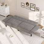 89 Futon divano letto, divano letto convertibile con schienale e braccioli regolabili, divano letto moderno a due posti per soggiorno, camera da letto, appartamenti