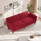 89 Futon divano letto, divano letto convertibile con schienale e braccioli regolabili, divano letto moderno a due posti per soggiorno, camera da letto, appartamenti