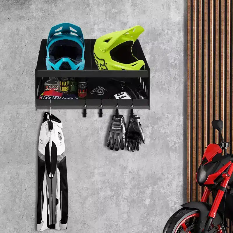 Armadietto per casco, organizer per casco da parete in alluminio con serratura