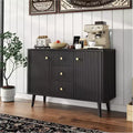 CuisinSmart 47 Sideboard Buffet Cabinet with Drawers, Fluted Accent Storage Cabinet with 2 Doors&3 Drawers, Modern Credenza for Entryway Living Room