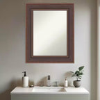 Specchio da Parete per Bagno Amanti Art Moab Brown Bronze senza Smussatura