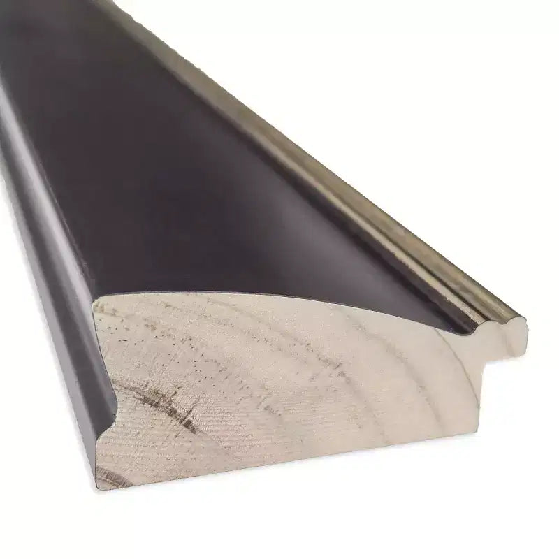 Specchio da parete per bagno Amanti Art Odin, in bronzo antico, con cornice in legno smussato