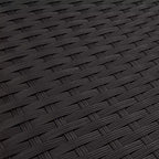vidaXL Set Divani da Giardino Nero, Bianco Crema